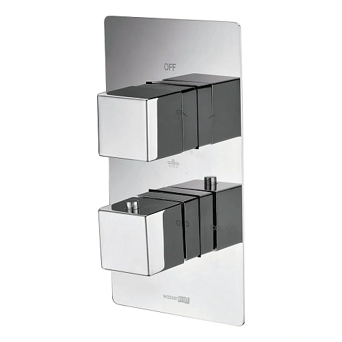 Смеситель для душа WasserKRAFT Alme 1544 Thermo термостатический хром Смеситель для душа WasserKRAFT Alme 1544 Thermo термостатический хром