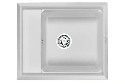Кухонная мойка Granula KS-6004, АРКТИК (БЕЛЫЙ), кварц 600х510 Кухонная мойка Granula KS-6004, АРКТИК (БЕЛЫЙ), кварц 600х510