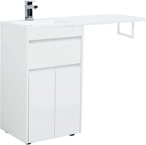 Тумба под раковину Aquanet Токио 48 белый (напольная, 1 ящик, 2 дверцы) 00237744 Тумба под раковину Aquanet Токио 48 белый (напольная, 1 ящик, 2 дверцы) 00237744