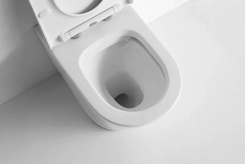 Унитаз приставной CeramaLux 3178 белый с крышкой микролифт Унитаз приставной CeramaLux 3178 белый с крышкой микролифт