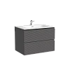Картинка анонса товара «тумба под раковину sancos folk fl70gs 690х445х500 grey soft, подвесная»