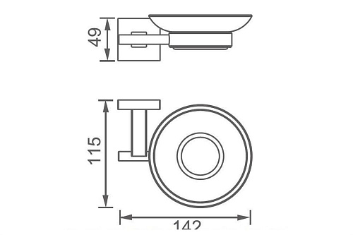 Мыльница Aquanet 6185 Мыльница Aquanet 6185