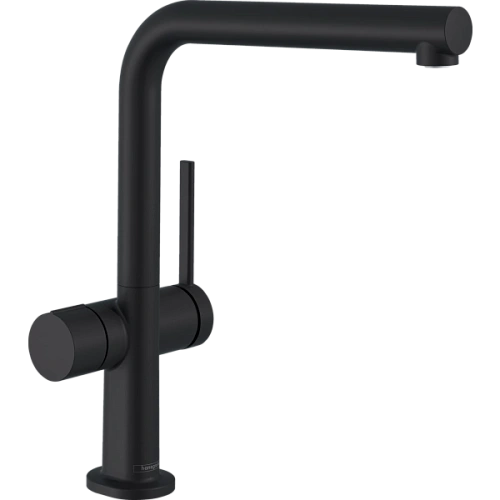 Смеситель для кухни Hansgrohe 270, с запорным вентилем, 1jet 72827670, матовый черный Смеситель для кухни Hansgrohe 270, с запорным вентилем, 1jet 72827670, матовый черный