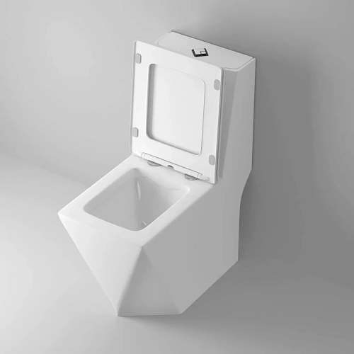 Унитаз напольный GROSSMAN Cristal Cristal 680x370x835 моноблок с толстой крышкой GR-4491 Унитаз напольный GROSSMAN Cristal Cristal 680x370x835 моноблок с толстой крышкой GR-4491