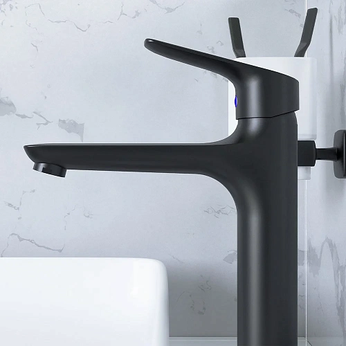 Смеситель для раковины Damixa Origin Bit 770250300 высокий, черный Смеситель для раковины Damixa Origin Bit 770250300 высокий, черный
