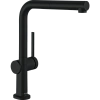 Смеситель для кухни Hansgrohe Talis M54 270, Eco, с вытяжным изливом, 1jet 72845670, матовый черный Смеситель для кухни Hansgrohe Talis M54 270, Eco, с вытяжным изливом, 1jet 72845670, матовый черный
