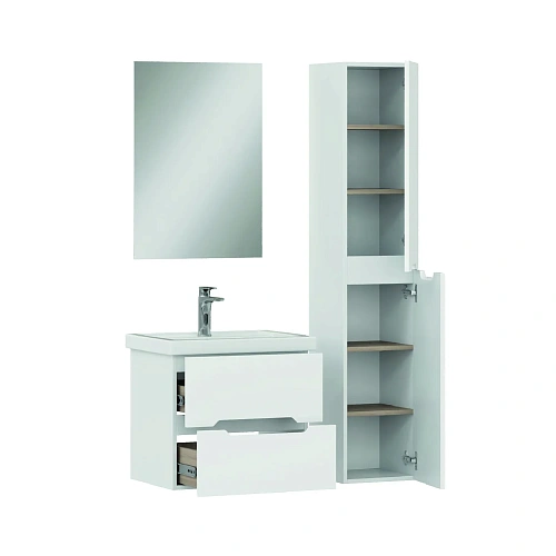 Тумба под раковину Onika Айленд 60 см 106161 подвесная, белая (для Фостер 60) Тумба под раковину Onika Айленд 60 см 106161 подвесная, белая (для Фостер 60)