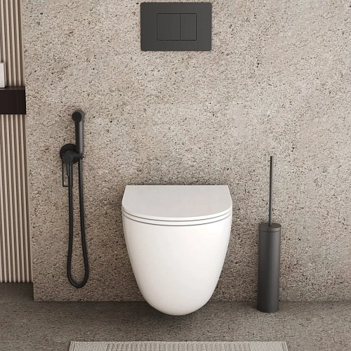 Унитаз подвесной GROSSMAN GR-4455SQC 495x360x390, безободковый, смыв торнадо бесшумный, с сиденьем Унитаз подвесной GROSSMAN GR-4455SQC 495x360x390, безободковый, смыв торнадо бесшумный, с сиденьем