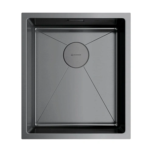 Кухонная мойка Omoikiri Taki 38-U/IF-GM нерж.сталь/вороненая сталь 4973106 Кухонная мойка Omoikiri Taki 38-U/IF-GM нерж.сталь/вороненая сталь 4973106
