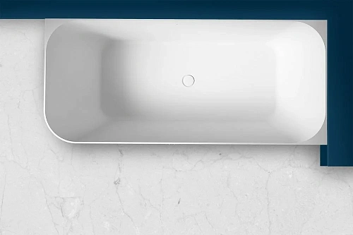 Ванна из искусственного камня ABBER AS9621-1.7 R 170x75 правосторонняя, белая матовая, искусственный камень Ванна из искусственного камня ABBER AS9621-1.7 R 170x75 правосторонняя, белая матовая, искусственный камень