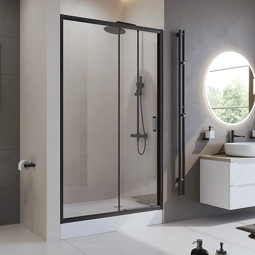 Душевая дверь BelBagno UNO-195-BF-1-120-C-NERO Душевая дверь BelBagno UNO-195-BF-1-120-C-NERO