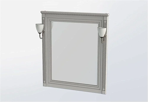 Зеркало Aquanet Паола 90 белый/серебро 00181769 Зеркало Aquanet Паола 90 белый/серебро 00181769