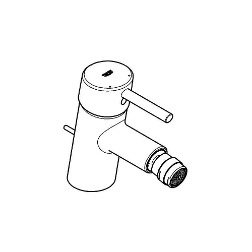 Смеситель для биде GROHE Concetto с донным клапаном, хром (32208001) Смеситель для биде GROHE Concetto с донным клапаном, хром (32208001)