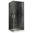 Душевой уголок ABBER Schwarzer Diamant AG020905 90x90 см универсальный, профиль хром, стекло прозрачное Душевой уголок ABBER Schwarzer Diamant AG020905 90x90 см универсальный, профиль хром, стекло прозрачное
