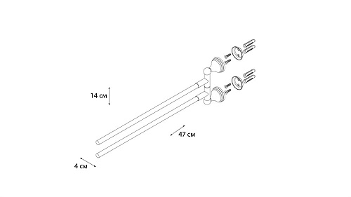 Полотенцедержатель Grampus Laguna GR-7802A Полотенцедержатель Grampus Laguna GR-7802A