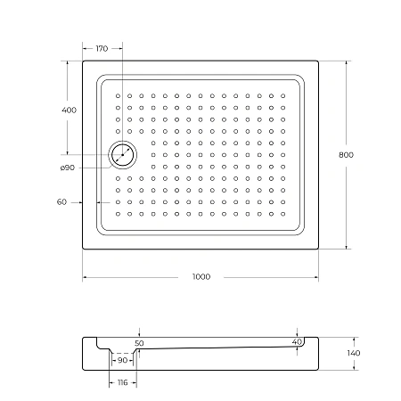 Душевой поддон CEZARES TRAY-A-AH-100/80-15-W 1000x800 акрил, белый Душевой поддон CEZARES TRAY-A-AH-100/80-15-W 1000x800 акрил, белый