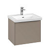 Картинка анонса товара «тумба под раковину villeroy &amp; boch subway 3.0 taupe / taupe c57900vm»