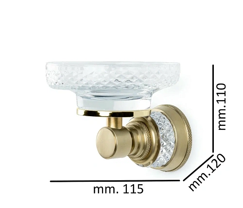 Мыльница Boheme AURA Gold 10243-G Мыльница Boheme AURA Gold 10243-G