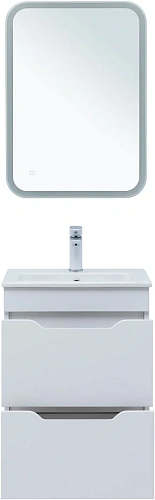 Тумба под раковину Aquanet Практика 50 00347914 белый глянец Тумба под раковину Aquanet Практика 50 00347914 белый глянец