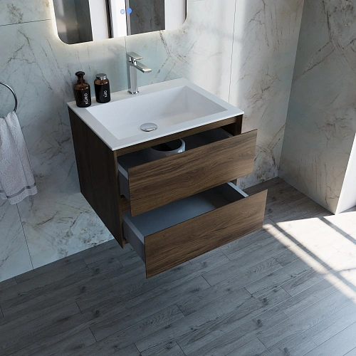 Тумба под раковину Vincea Luka 600 VMC-2L600CO подвесная, С.Oak Тумба под раковину Vincea Luka 600 VMC-2L600CO подвесная, С.Oak