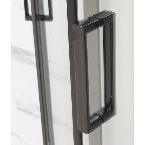 Душевая кабина Frank F412/2R Black без крыши черный профиль 120x80 154009 Душевая кабина Frank F412/2R Black без крыши черный профиль 120x80 154009