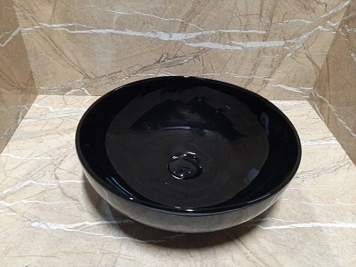 Раковина CeramaLux 104B-1 накладная, черный Раковина CeramaLux 104B-1 накладная, черный