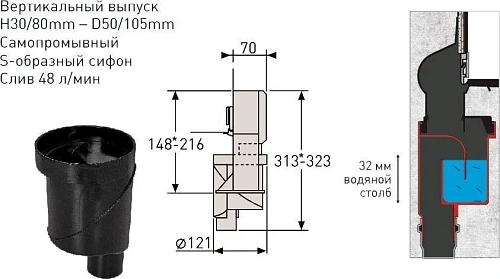 Душевой лоток BERGES WALL 1000 пристенный, золото глянец, S-сифон D50/105 H50 вертикальный 092057 Душевой лоток BERGES WALL 1000 пристенный, золото глянец, S-сифон D50/105 H50 вертикальный 092057