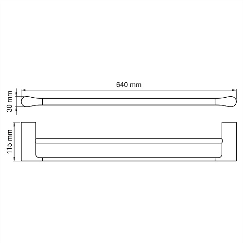 Полотенцедержатель WasserKRAFT Elbe K-7240 черный Полотенцедержатель WasserKRAFT Elbe K-7240 черный