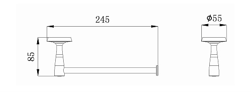 Полотенцедержатель Rush Balearic BA39511 24.5 см Полотенцедержатель Rush Balearic BA39511 24.5 см
