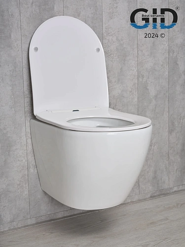 Унитаз подвесной Gid Tr2198 61107Y белый 49x36x35.5 с крышкой микролифт Унитаз подвесной Gid Tr2198 61107Y белый 49x36x35.5 с крышкой микролифт