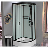 Душевая кабина Frank F409/1 Black черный профиль 90x90 139009 Душевая кабина Frank F409/1 Black черный профиль 90x90 139009