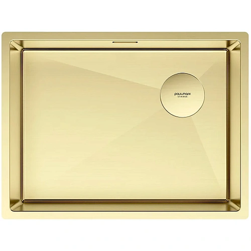 Кухонная мойка Paulmark NEXT-SKEW 58 UNI, PM885844-LG, светлое золото, 580х440мм 1,2мм Кухонная мойка Paulmark NEXT-SKEW 58 UNI, PM885844-LG, светлое золото, 580х440мм 1,2мм