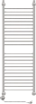 Полотенцесушитель электрический EWRIKA Медея S 120х40, L, белый 537545 Полотенцесушитель электрический EWRIKA Медея S 120х40, L, белый 537545