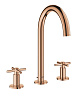 Картинка анонса товара «смеситель для раковины grohe atrio new двухвентильный на 3 отверстия, монтаж на бортик, крестобразна 20008da3»
