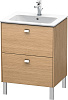 Картинка анонса товара «тумба под раковину duravit brioso br440101052 напольная 62 см европейский дуб»