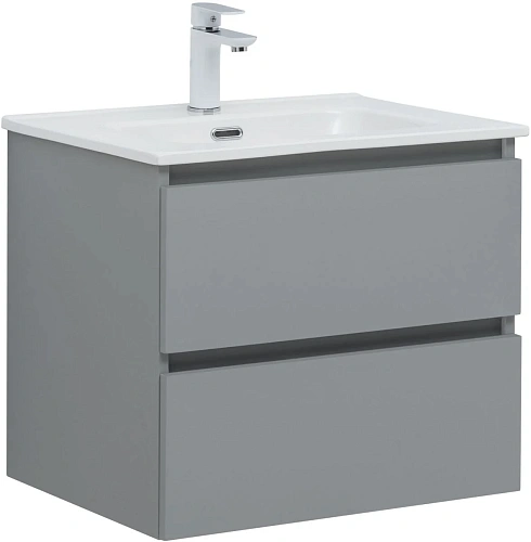 Тумба под раковину Aquanet Вега 2.0 60 мисти грин 00337959 подвесная Тумба под раковину Aquanet Вега 2.0 60 мисти грин 00337959 подвесная