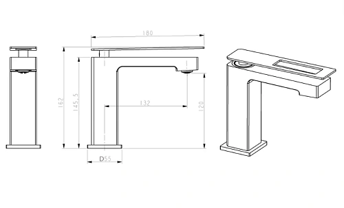 Смеситель для раковины Boheme Q 141-CRUW ChromeUW Смеситель для раковины Boheme Q 141-CRUW ChromeUW