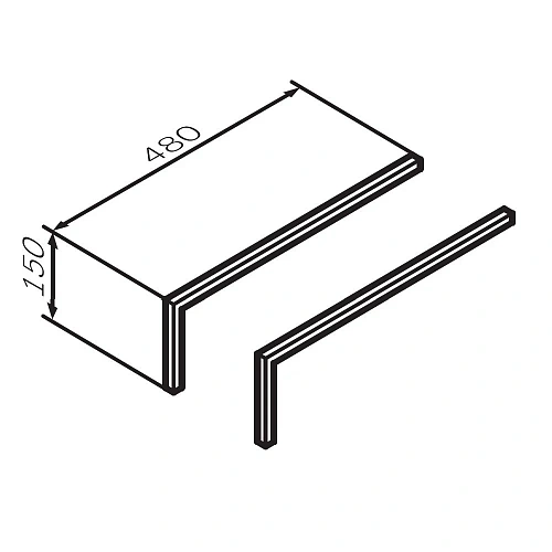 Ножки для мебели AM.PM Func M8FLEGS015GM для тумбы 15 см, цвет графит матовый Ножки для мебели AM.PM Func M8FLEGS015GM для тумбы 15 см, цвет графит матовый