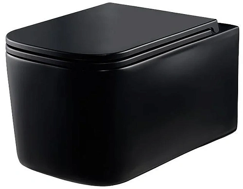 Унитаз подвесной Vincea Ultra VT1-32MB, матовый черный, ультратонкое сиденье soft-close Унитаз подвесной Vincea Ultra VT1-32MB, матовый черный, ультратонкое сиденье soft-close