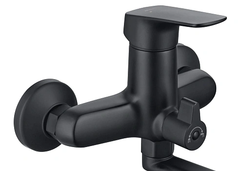 Смеситель для ванны Aquatek ВЕГА AQ1042MB черный матовый Смеситель для ванны Aquatek ВЕГА AQ1042MB черный матовый