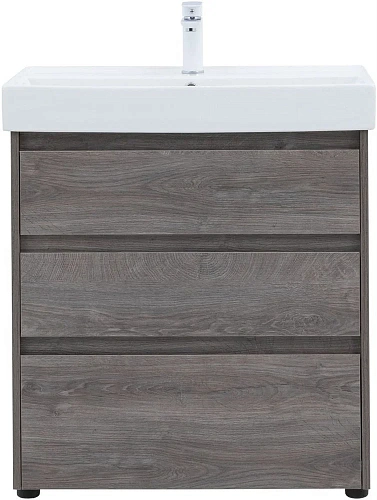 Тумба под раковину Aquanet Nova Lite 75 дуб рошелье (3 ящика) 00302473 Тумба под раковину Aquanet Nova Lite 75 дуб рошелье (3 ящика) 00302473