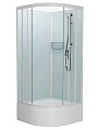 Душевая кабина Frank F400/2 White без крыши белый профиль 100x100 134009 Душевая кабина Frank F400/2 White без крыши белый профиль 100x100 134009