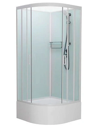 Душевая кабина Frank F400/2 White без крыши белый профиль 100x100 134009 Душевая кабина Frank F400/2 White без крыши белый профиль 100x100 134009