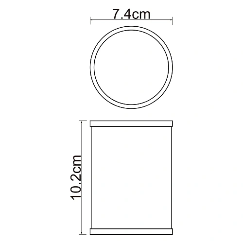 Стакан WasserKRAFT Rossel K-5728 белый Стакан WasserKRAFT Rossel K-5728 белый