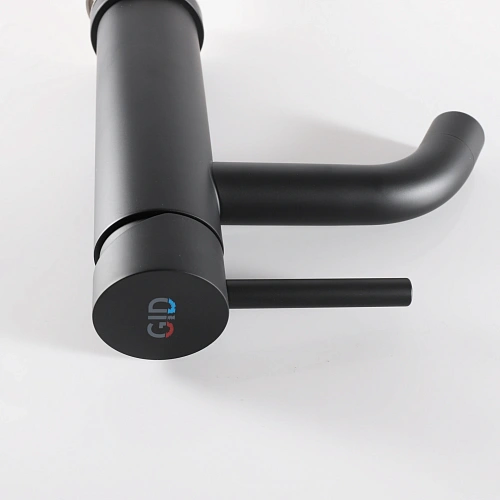 Смеситель для раковины Gid Inga SS096-BM-K SS096BMK черный матовый Смеситель для раковины Gid Inga SS096-BM-K SS096BMK черный матовый