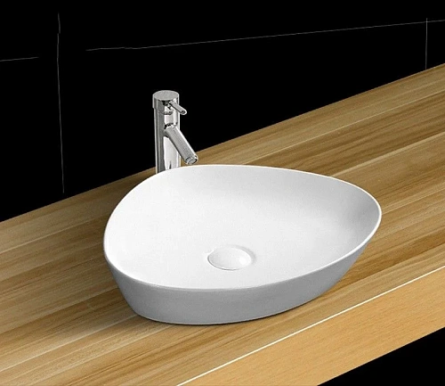 Раковина CeramaLux 9386 накладная, белый Раковина CeramaLux 9386 накладная, белый