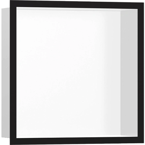 Настенный короб Hansgrohe XtraStoris Individual, с дизайнерской рамой, 30х30х10 см 56099670, матовый Настенный короб Hansgrohe XtraStoris Individual, с дизайнерской рамой, 30х30х10 см 56099670, матовый