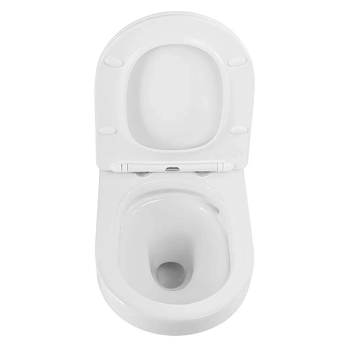 Унитаз подвесной CEZARES DUET CZR-2462-TH-TOR/CZR-2316-SC безободковый с сиденьем Унитаз подвесной CEZARES DUET CZR-2462-TH-TOR/CZR-2316-SC безободковый с сиденьем