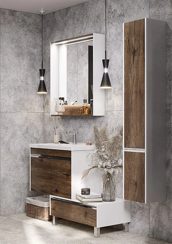 Тумба под раковину Aquaton Капри 80 таксония темная 1A230201KPDB0 Тумба под раковину Aquaton Капри 80 таксония темная 1A230201KPDB0