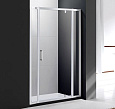 Детальная картинка товара «душевая дверь cezares molveno-ba-12-100+40-c-cr-iv 140см стекло прозрачное, профиль хром»